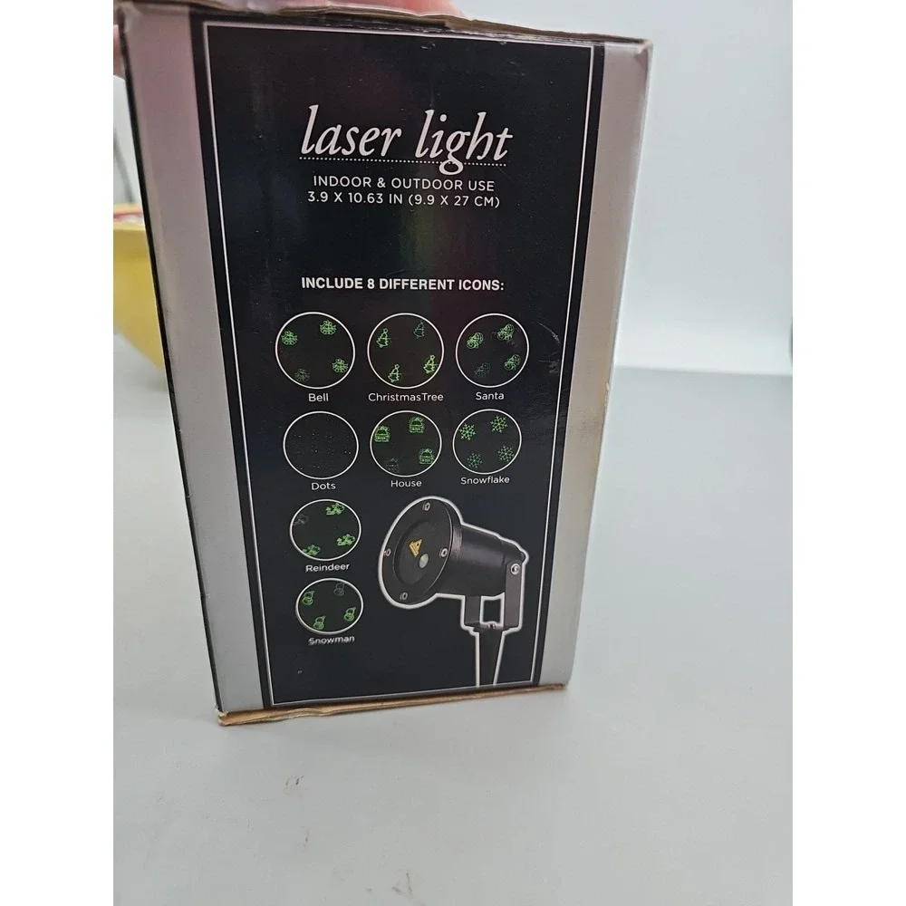Trim A Home Indoor & Outdoor Multi-Function‎ Remote Control Laser Light 8 Icons